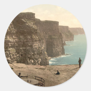 Cliffs at Moher, County Clare Classic Round Sticker