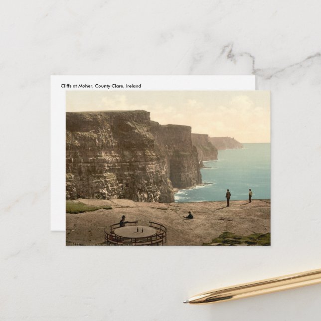 Cliffs at Moher, County Clare Postcard (Front/Back In Situ)