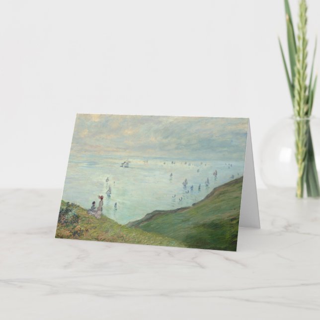 Cliffs at Pourville | Claude Monet Card (Front)