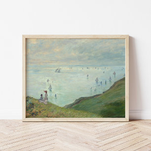 Cliffs at Pourville Claude Monet Poster