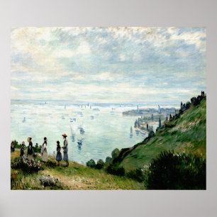 Cliffs at Pourville Poster