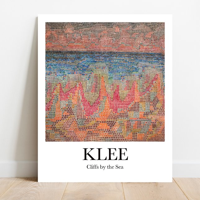 Cliffs by the Sea by Paul Klee Poster (Klee's masterpiece "Cliffs by the Sea" on YOUR wall! Museum-quality poster)