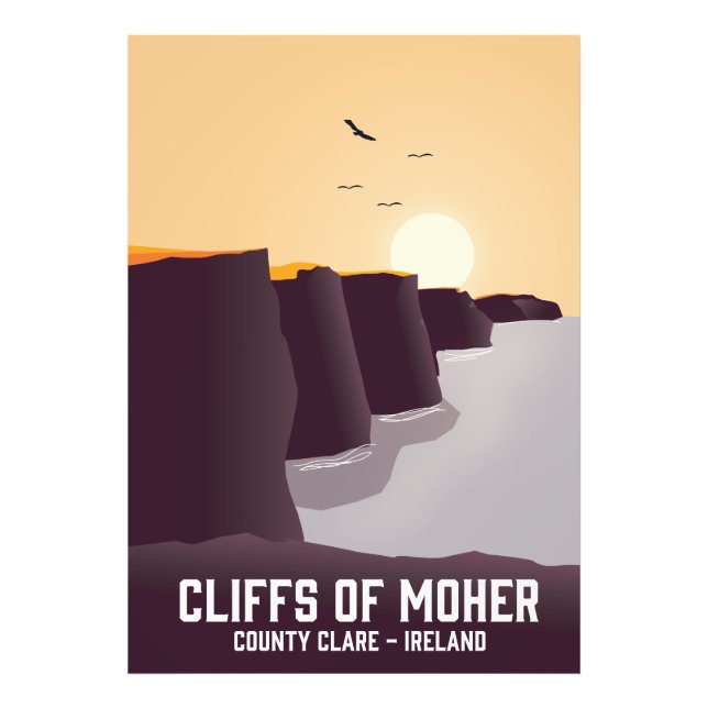 Cliffs of Moher County Clare, Ireland. Photo Print (Front)
