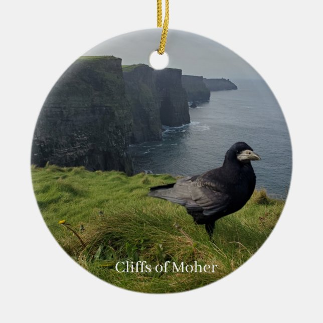 Cliffs of Moher, Ireland Christmas Ornament Rook (Front)