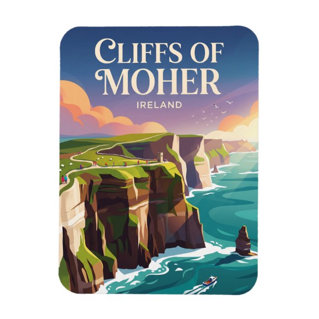 Cliffs of Moher Ireland Magnet (Vertical)