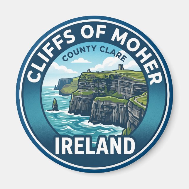 Cliffs of Moher Ireland Magnet (Front)