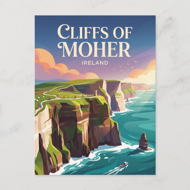 Cliffs of Moher Ireland Postcard (Front)