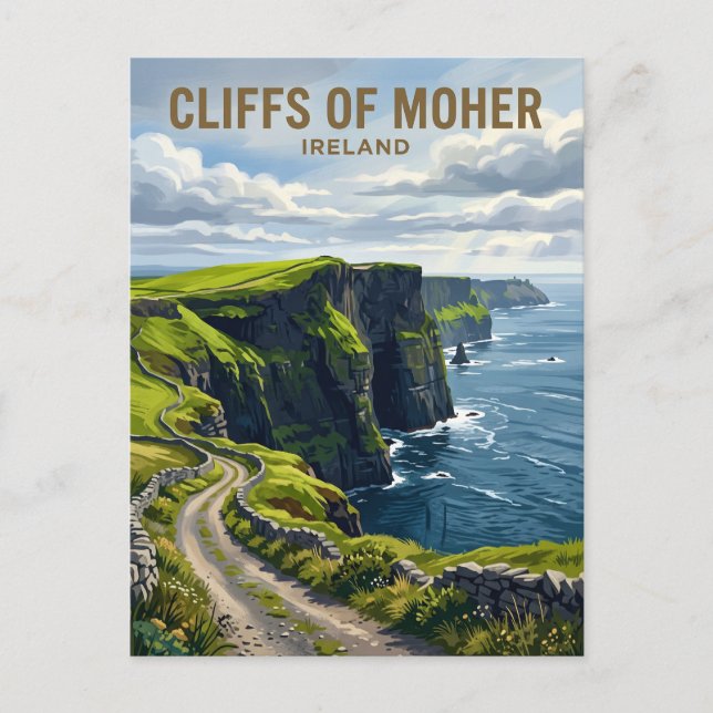 Cliffs of Moher Ireland Postcard (Front)