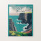 Cliffs of Moher Ireland Travel Art Vintage