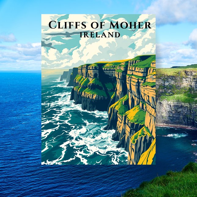 Cliffs of Moher Ireland Wild Atlantic Way Postcard (Cliffs of Moher Ireland Wild Atlantic Way Postcard
)