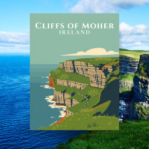 Cliffs of Moher Scenic Ireland Travel  Postcard