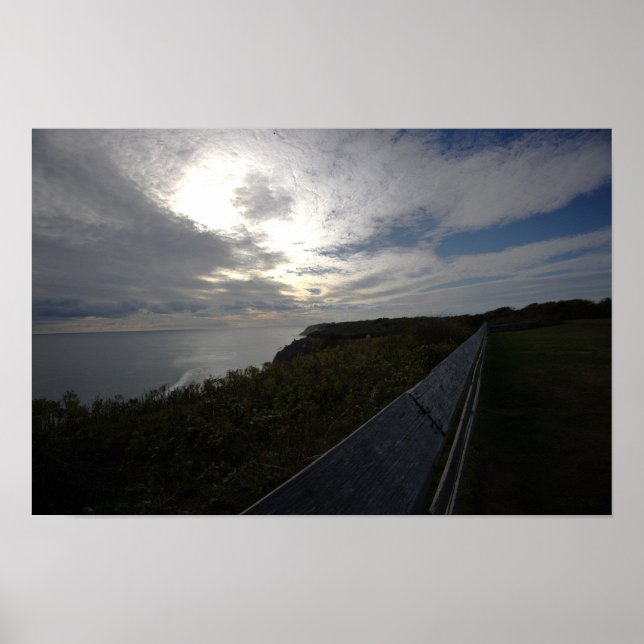 Cliffside Ocean Waterscape Poster (Front)