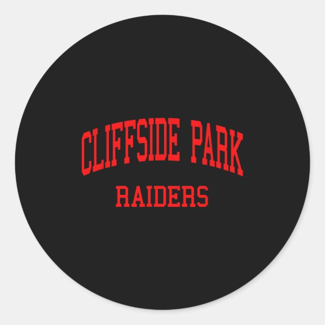 Cliffside Park High School Hs Cliffside Park Nj Re Classic Round Sticker (Front)