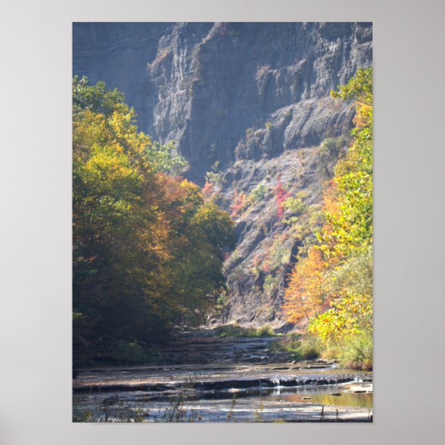 Cliffside Waterscape Poster (Front)