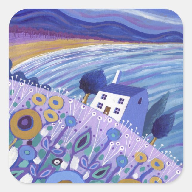 Clifftop Cottage 2013 Square Sticker (Front)
