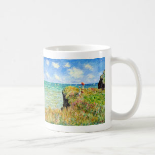 Clifftop Walk at Pourville by Claude Monet Coffee Mug