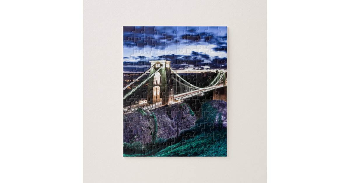 Clifton Bridge CL Jigsaw Puzzle Zazzle