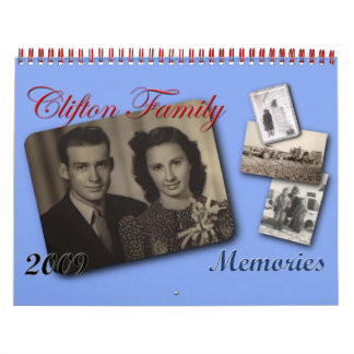 Clifton Family Memories 09 Calendar