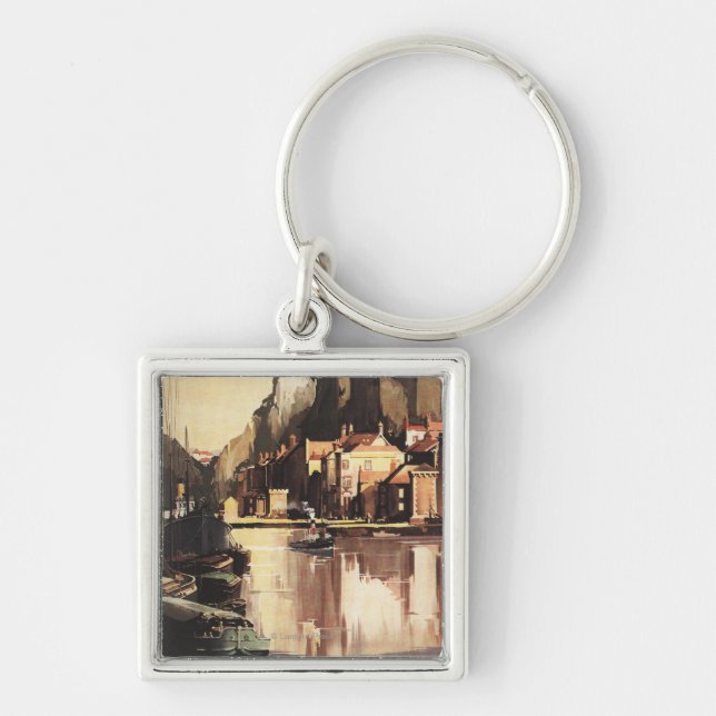 Clifton Suspension Bridge and Boats Key Ring (Front)