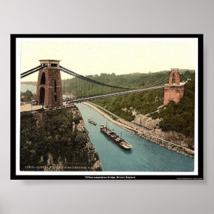 Clifton suspension bridge, Bristol, England Poster