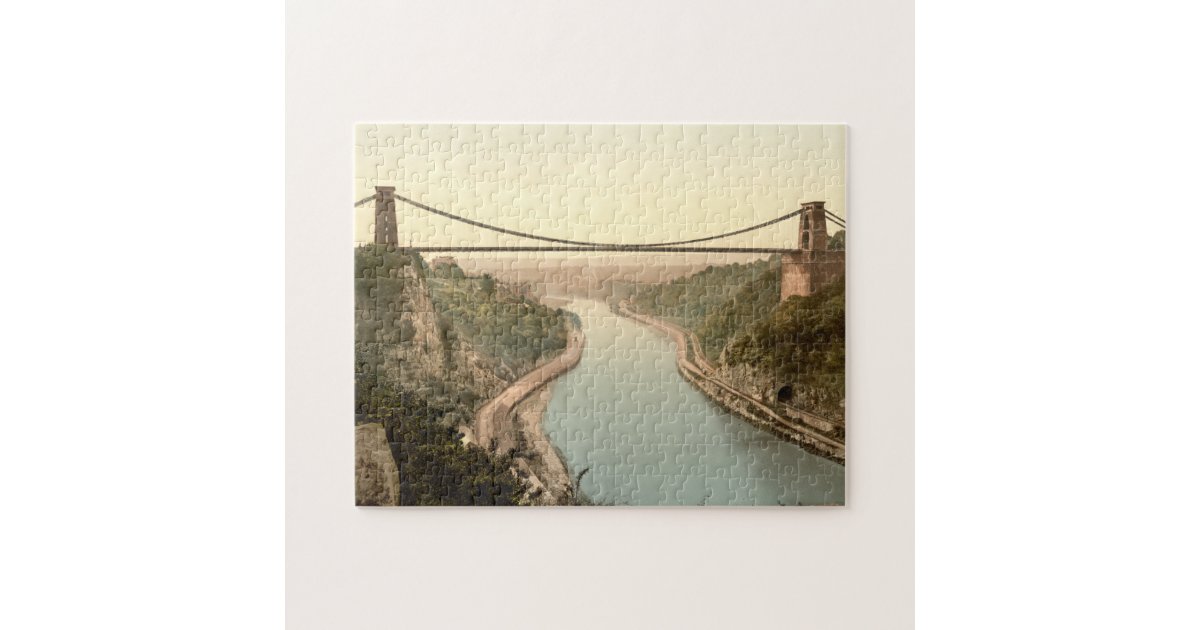 Clifton Suspension Bridge II, Bristol, England Jigsaw Puzzle Zazzle