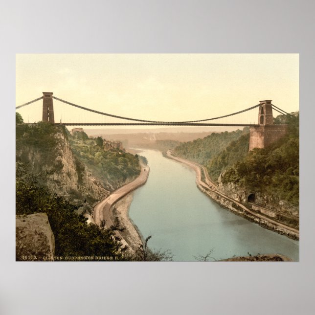 Clifton Suspension Bridge II, Bristol, England Poster (Front)