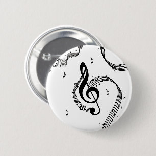 Climactic G Clef 6 Cm Round Badge