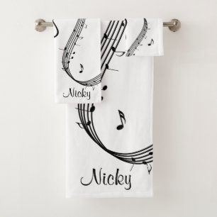 Climactic G Clef Bath Towel Set