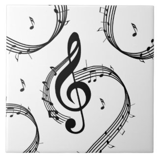 Climactic G Clef Ceramic Tile