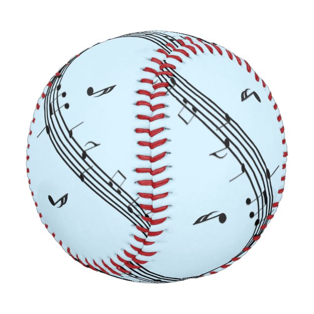 Climactic G Clef Music Blue Baseball (Angled)