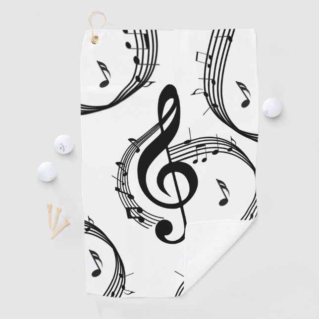 Climactic G Clef Music Golf Towel (InSitu)