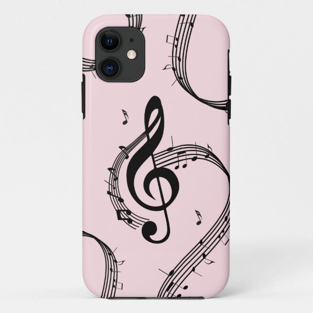 Climactic G Clef Music Pink Case-Mate iPhone Case (Back)