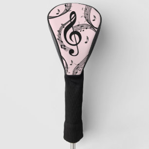 Climactic G Clef Music Pink Golf Head Cover