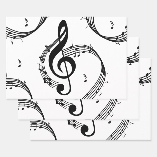 Climactic G Clef Wrapping Paper Sheet (Set)
