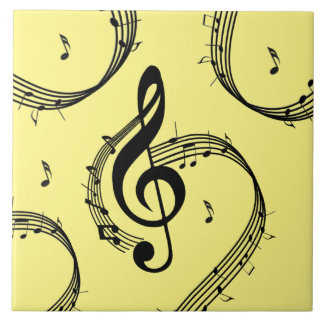 Climactic G Clef Yellow Tile