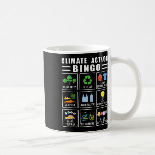 Climate Action Bingo Earth Day Climate Change Coffee Mug