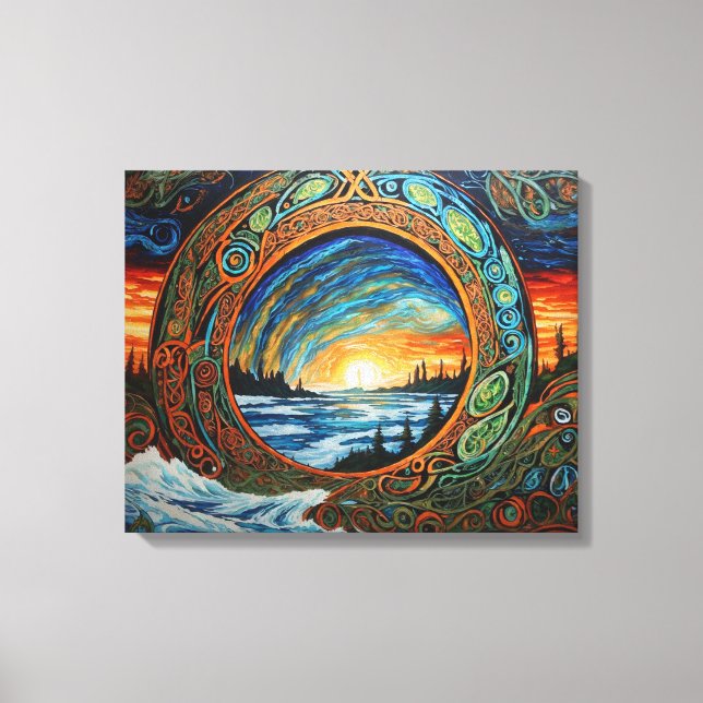 Climate Change Art Canvas Print (Front)