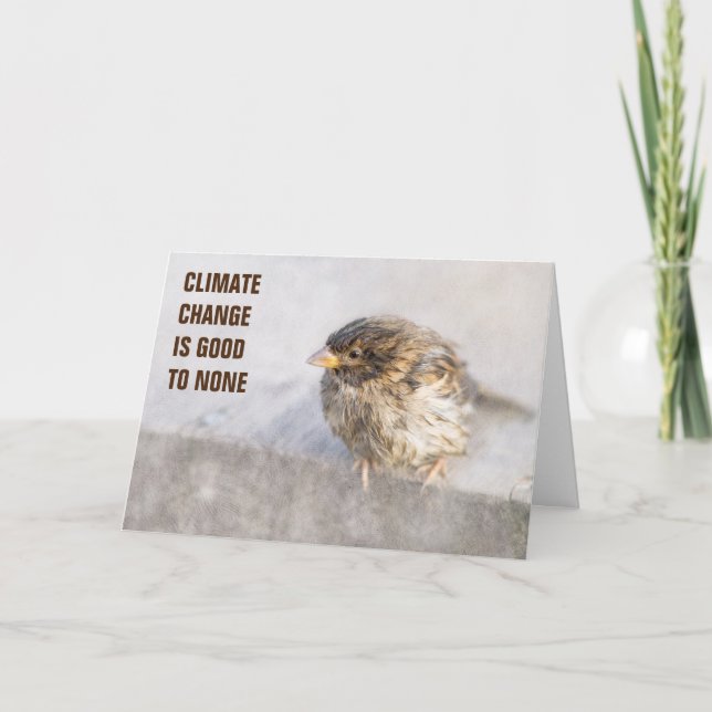 Climate change awareness card (Front)