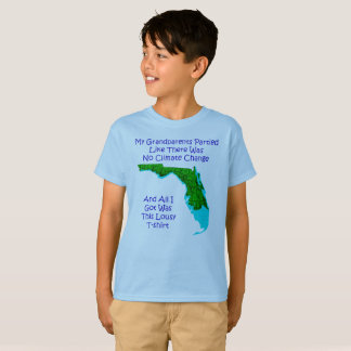 Climate Change - Blue Kids 3 T-Shirt