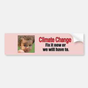 Climate Change Bumper Sticker