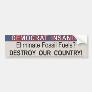 Climate Change Bumper Sticker - Fossil Fuels