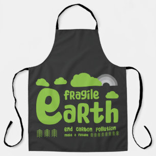 Climate Change Carbon Pollution Action T-Shirt Apron