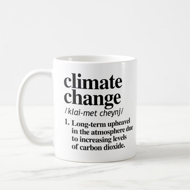 Climate Change Coffee Mug (Left)
