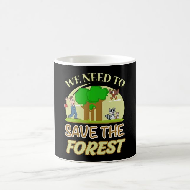 Climate Change Earth CO2 Future Planet Gift Idea Coffee Mug (Center)