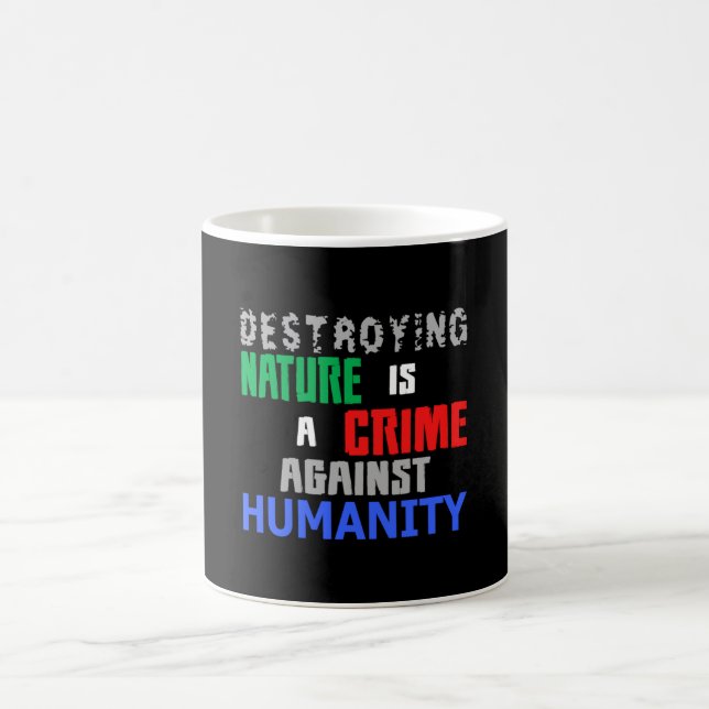 Climate Change Earth Future Planet CO2 Gift Idea Coffee Mug (Center)
