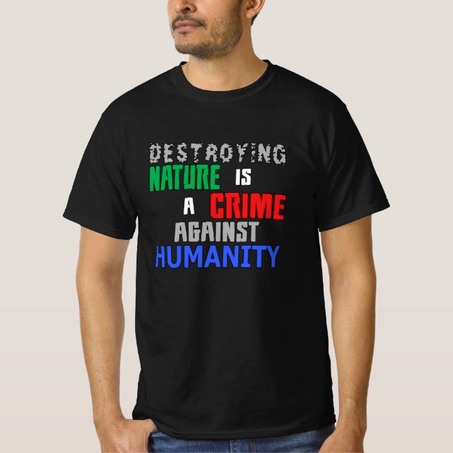 Climate Change Earth Future Planet CO2 Gift Idea T-Shirt (Front)