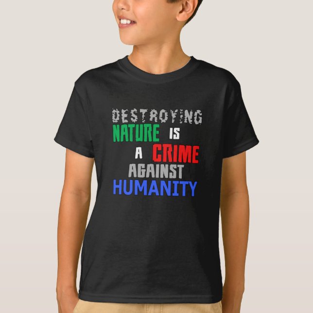 Climate Change Earth Future Planet CO2 Gift Idea T-Shirt (Front)