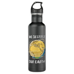 Climate Change Future CO2 Planet Earth Gift Idea 710 Ml Water Bottle