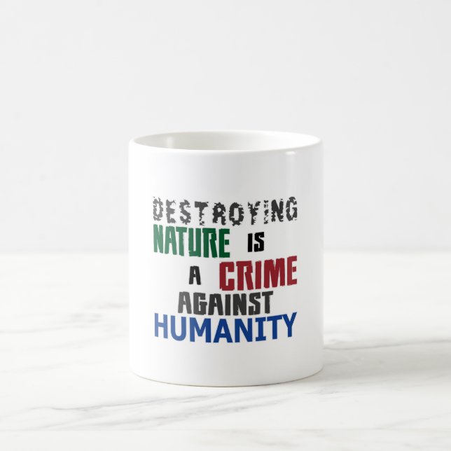 Climate Change Future Planet Earth CO2 Global Gift Coffee Mug (Center)