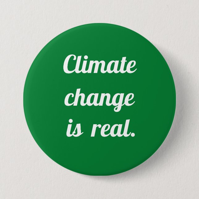 Climate Change: Green Button (Front)
